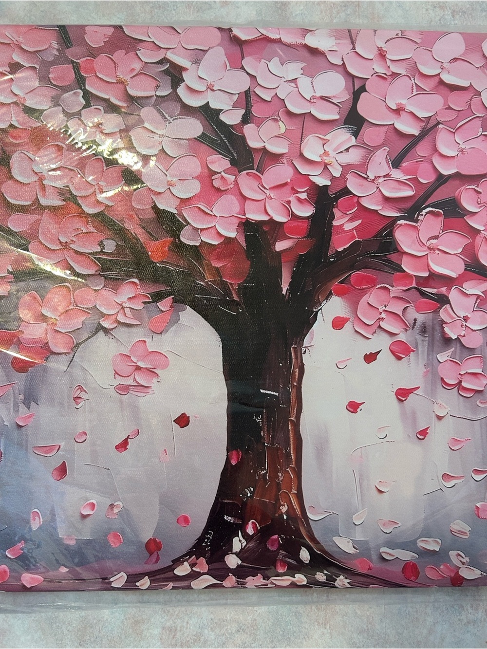 Pink Blossom Tree Canvas Wall Art - Home Décor